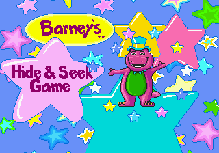 Barney's Hide & Seek Game (USA) Title Screen